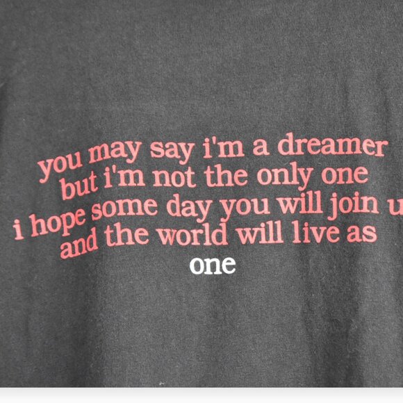 John Lennon Tee L Adult Unisex Vintage Graphic Shirt Dreamer 100% Cotton - Picture 8 of 8